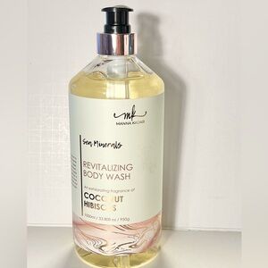 Manna Kadar Revitalizing Body Wash Coconut Hibiscus Sea Minerals 33.80 FL Oz New